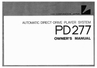 Luxman PD-277-TT-Owners-Manual